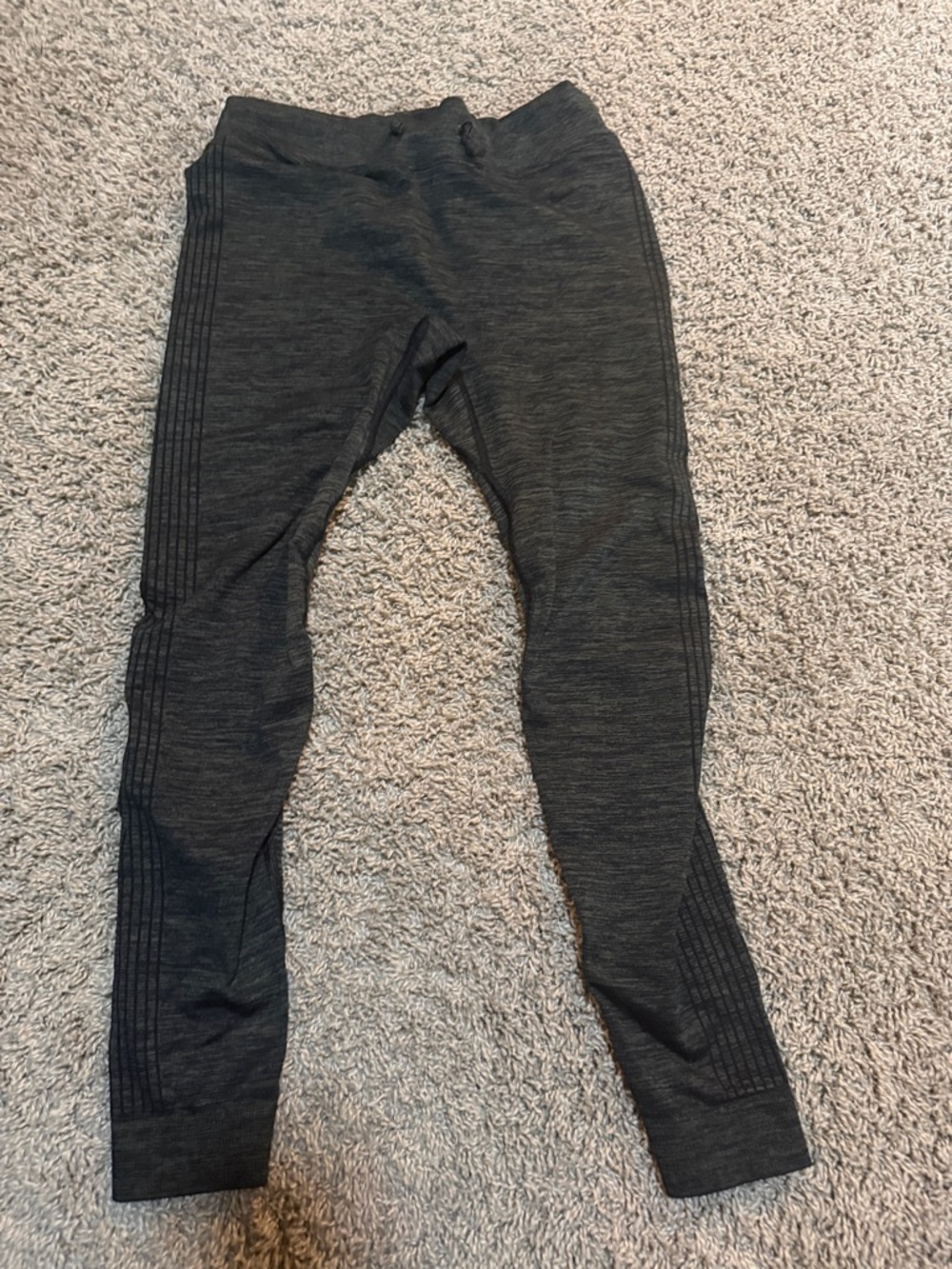 Nike Dri-FIT Heathered Black Performance Leggings